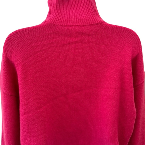 The Group by Babaton Pink 100% Cashmere Cozy Turtleneck Valentine’s Holiday XS - Picture 6 of 10